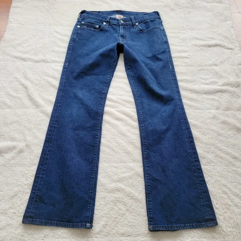 True Religion 32x34 Danny Tapered Fit Bootcut Leg Jeans